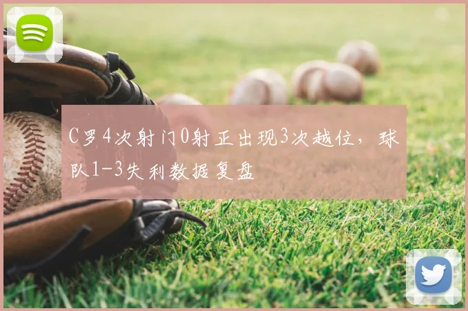 C罗4次射门0射正出现3次越位，球队1-3失利数据复盘